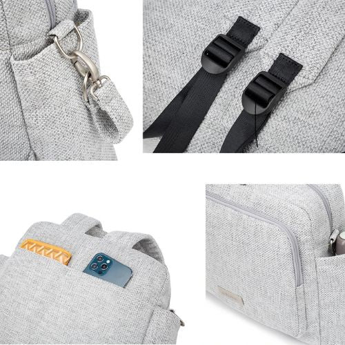 sac-a-langer-polyvalent-gris-tissu-canape