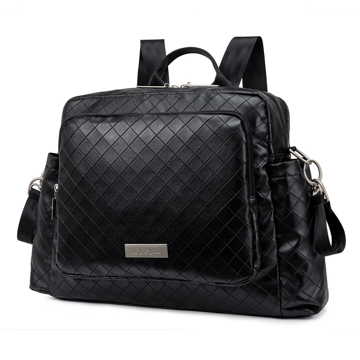 sac-a-langer-tendance-noir-similicuir