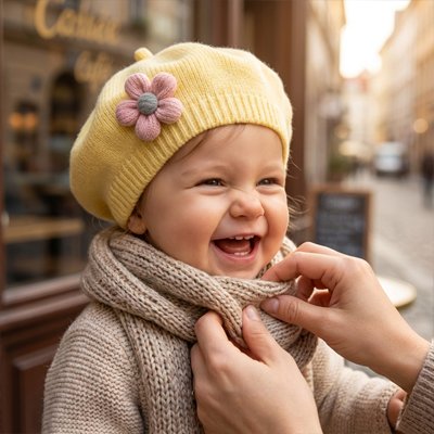Bonnet bebe fille tricot