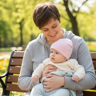 Bonnet bébé fille coton