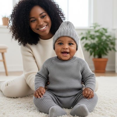 Bonnet bébé garcon chaud