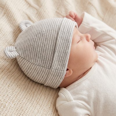 Bonnet bebe naissance coton 100 pour cent