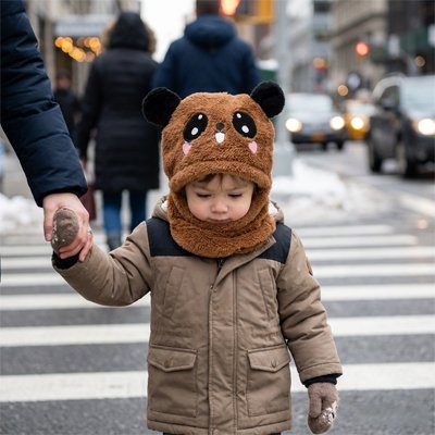 Cagoule bebe polaire