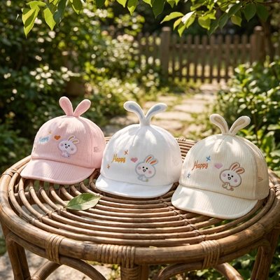 Casquette bebe lapin mignon