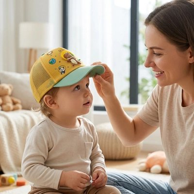 Casquette bebe protege du soleil