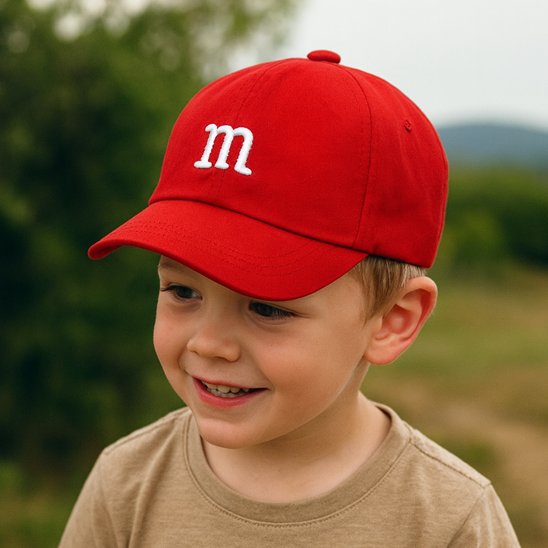 Casquette bebe rouge enfant