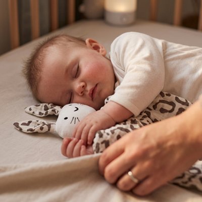 Doudou bebe coton mousseline