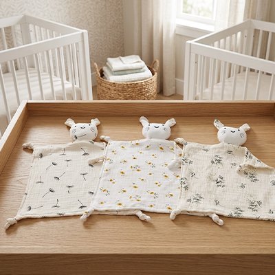 Doudou lapin coton