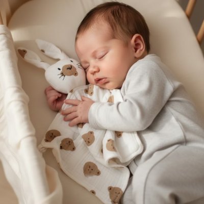 Doudou lapin rassurant