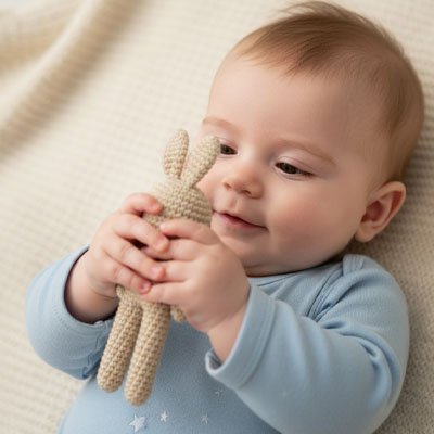 Doudou lapin mignon