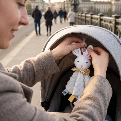 Lapin doudou favorisant sommeil
