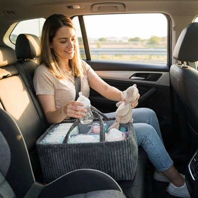 Panier rangement bebe sortie en voiture