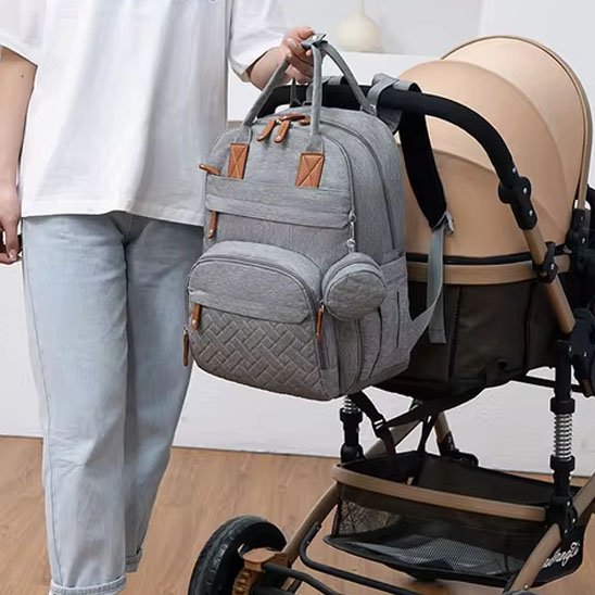 Sac a dos a lange pour sortie en poussette