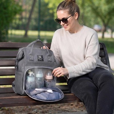 Sac a langer avec attaches poussette