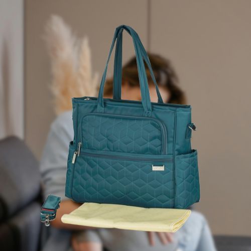 sac-a-langer-bebe-vert-canard-grand