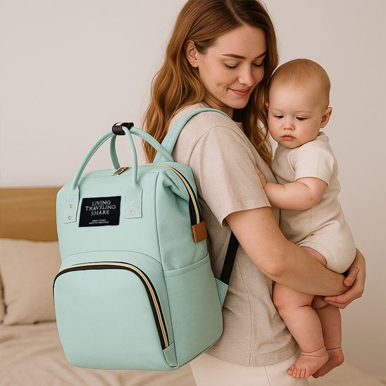 SAC A LANGER BEBE vert d eau