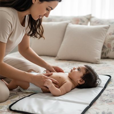 Tapis à langer nomade compact