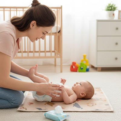 Tapis à langer nomade compact