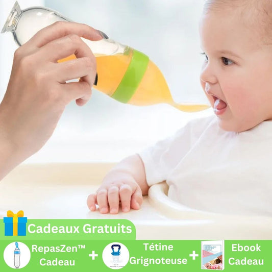 BIBERON CUILLÈRE ANTI-FUITE | RepasZen™ - Bébé Boutique Paris